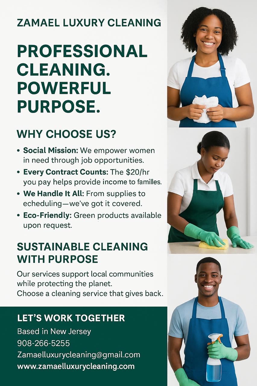 Zamael Luxury Cleaning – Professional Cleaning. Powerful Purpose.